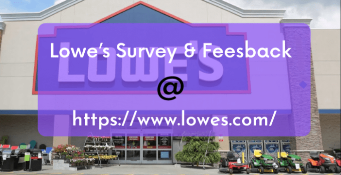 lowes survey and feedback